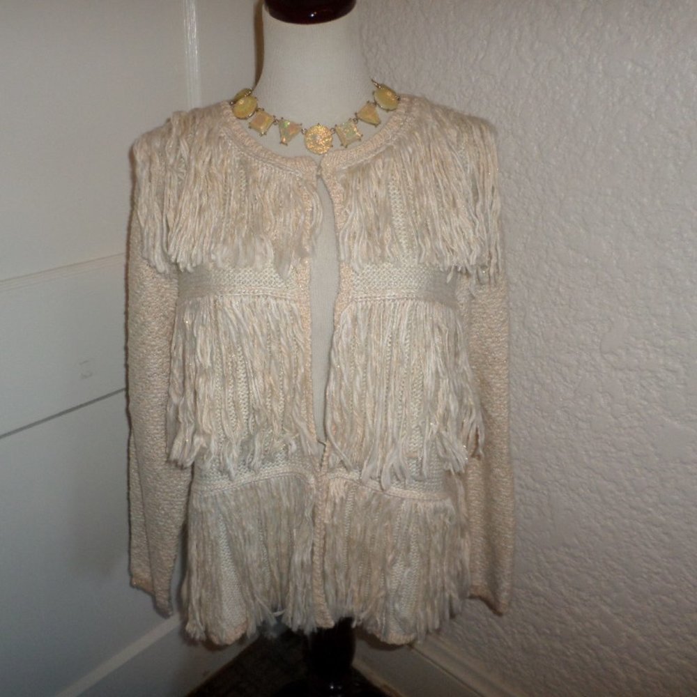 Chico's Kyleigh Fringe Cardigan Chico's 2 M/L